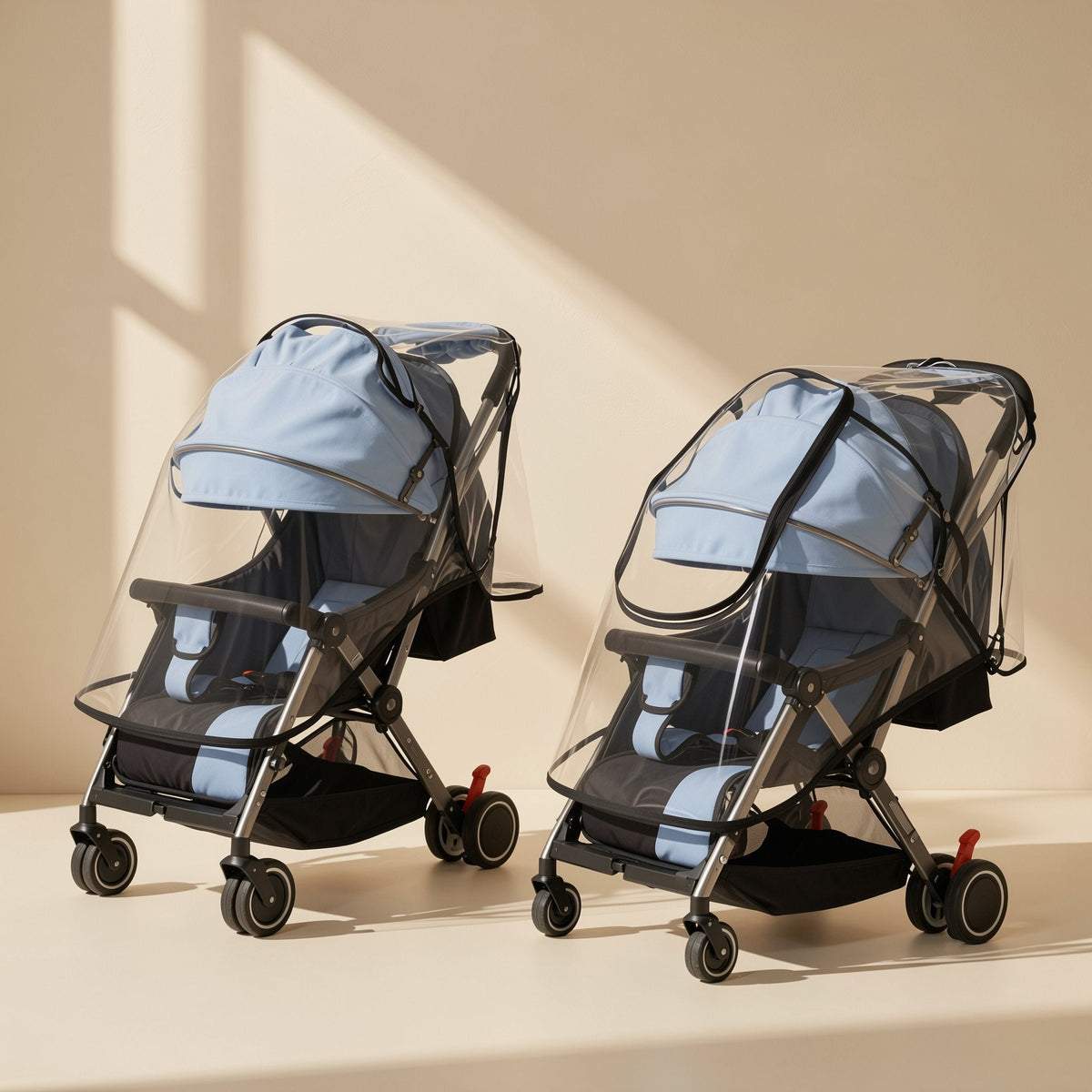 EVA rain cover for a baby stroller