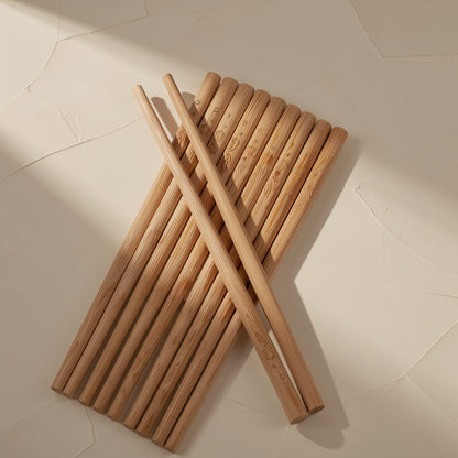 18 cm Nan bamboo children’s training chopsticks with an unpainted, unwaxed finish