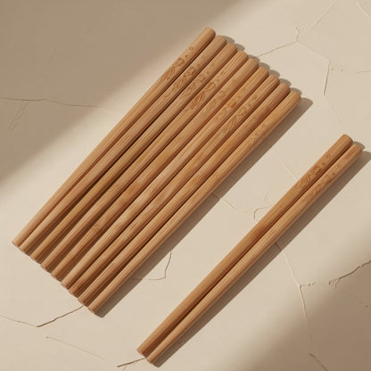 18 cm Nan bamboo children’s training chopsticks with an unpainted, unwaxed finish - view 2