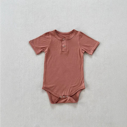 Class a Breathable Bamboo Fiber One-piece Bodysuit for Baby