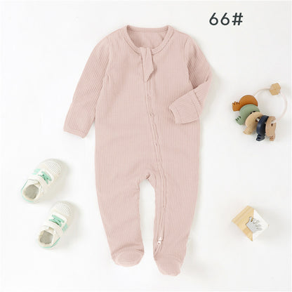 Baby Bodysuit Ribbed Fabric Romper