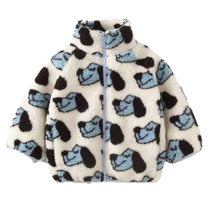 Girl Thickened Fleece Jacket for Kids