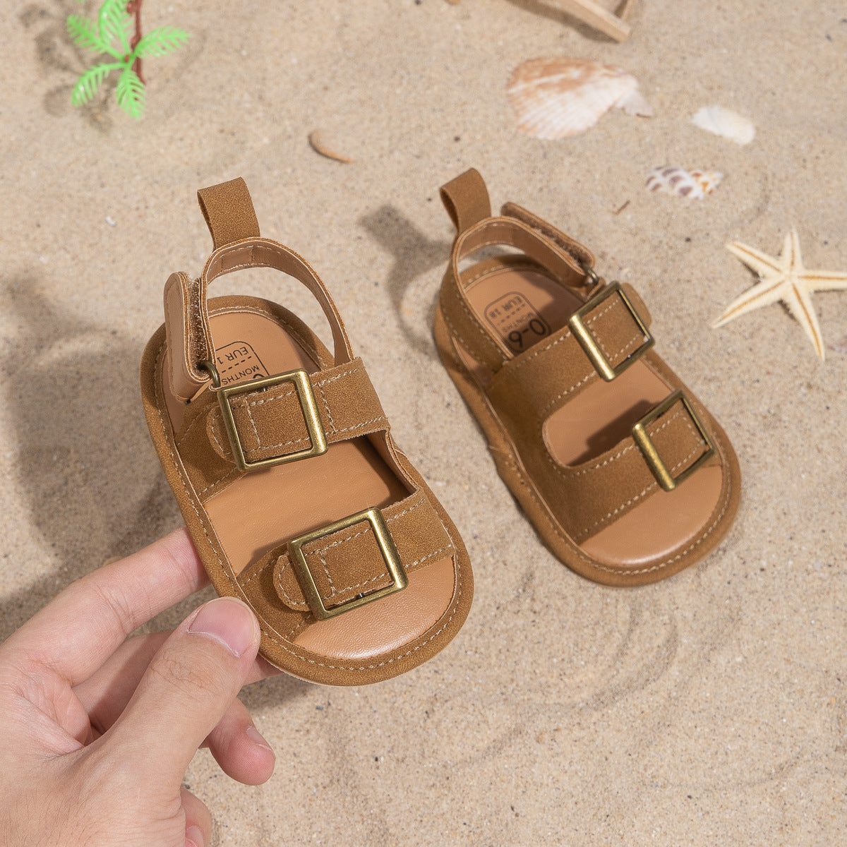 Summer Baby Rubber-soled First-walking Shoes