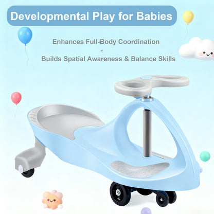 Wiggle Car Ride-On Toy with Anti-Slip Pedals