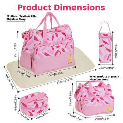 5-Piece Diaper Travel Bag Set