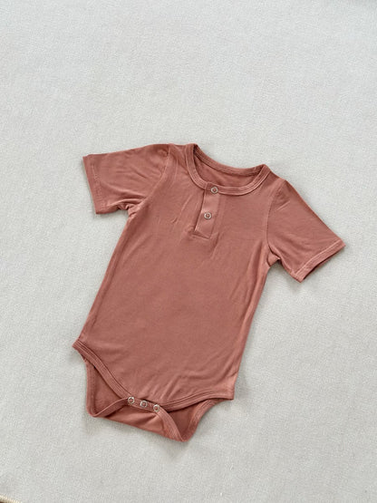 Class a Breathable Bamboo Fiber One-piece Bodysuit for Baby