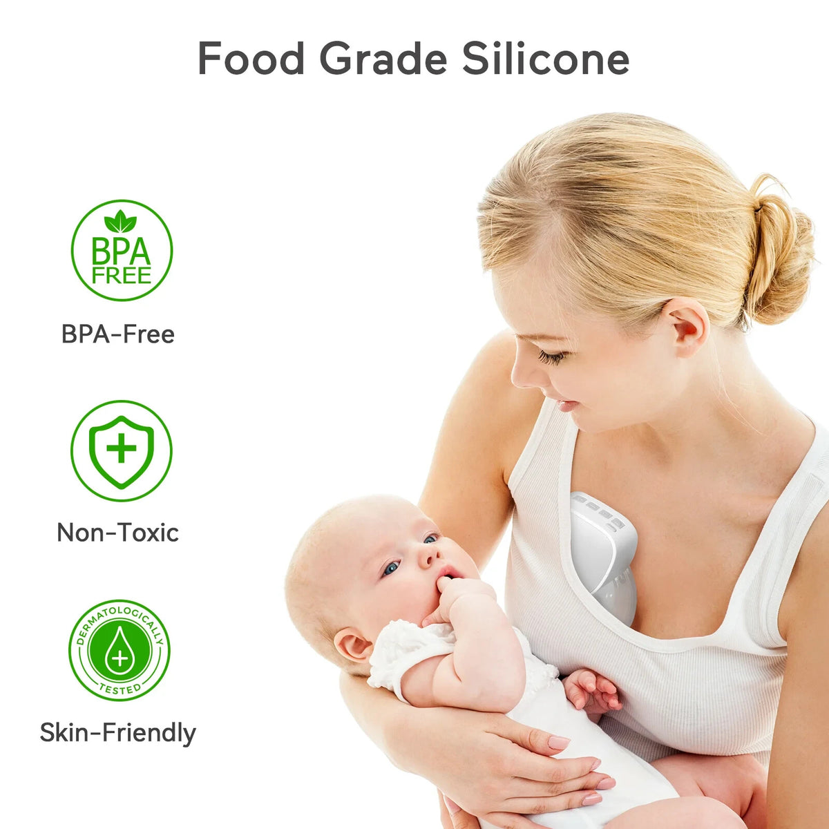 S9 Breast 2pcs Double Wearable Hands-free Electric