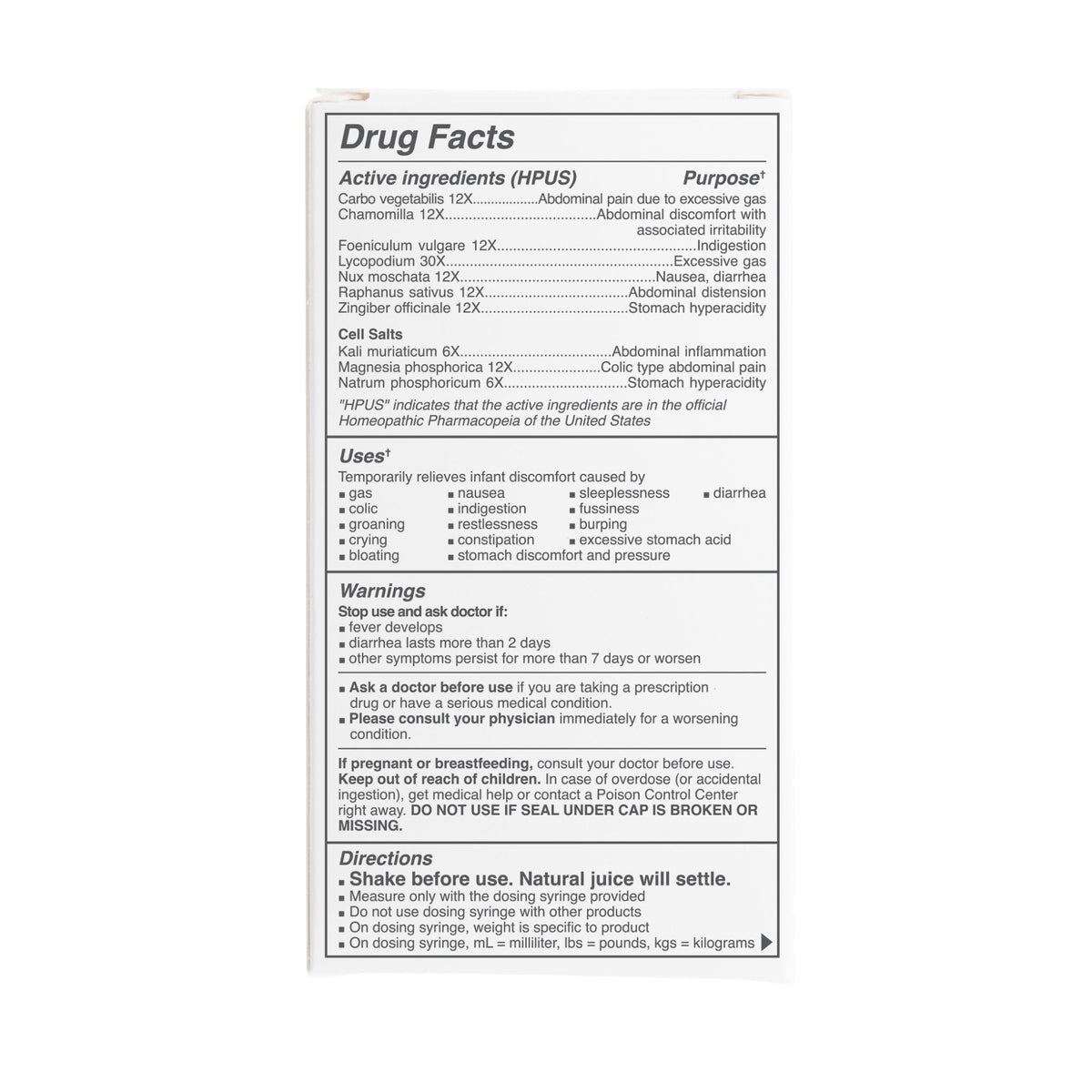 Infant Gas + Colic Relief
