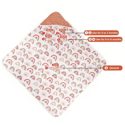 Hooded Swaddle Blanket Multi-functional Baby Bassinet Cover