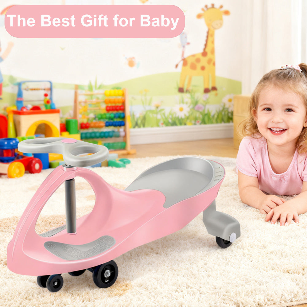 Wiggle Car Ride-On Toy with Anti-Slip Pedals