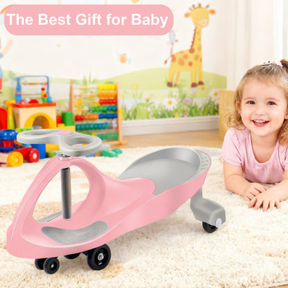 Wiggle Car Ride-On Toy with Anti-Slip Pedals