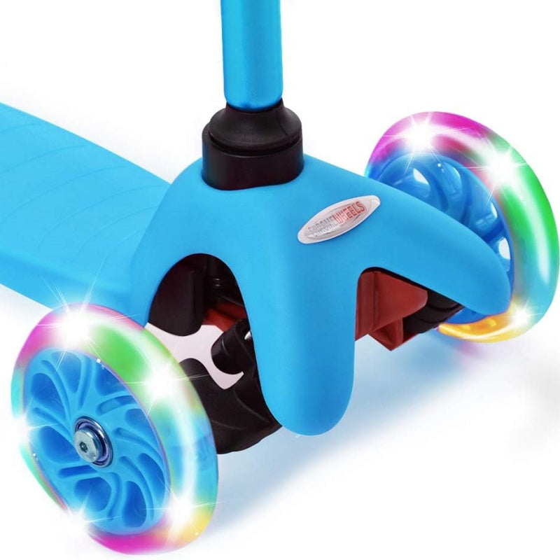 Kids Child Kick Push Scooter 3 Wheels LED Flashing Tilt Lean