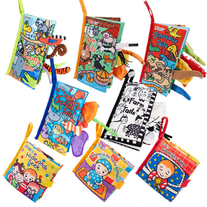Jollybaby Tail Cloth Book Animal Baby Toy Three-dimensional Early Education Cognitive Three-dimensional Cloth Book Early Education Toy - image 5