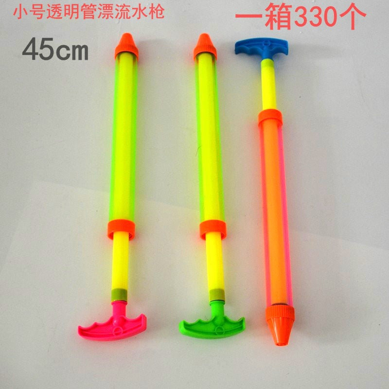 Children's Toy Water Gun Pull-Out Extended Water Gun Water Cannon Drifting and Playing in the Water Beach Stall Toy Transparent Water Pump - image 3