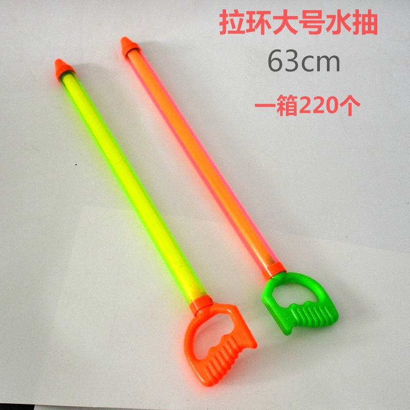 Children's Toy Water Gun Pull-Out Extended Water Gun Water Cannon Drifting and Playing in the Water Beach Stall Toy Transparent Water Pump - image 4