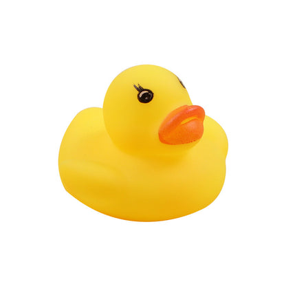 Cross-Border Water-Proof Little Yellow Duck Pinch and Screaming Little Duck Bath Toy Swimming Pool Decompression Milk Tea Shop Small Gift - image 5