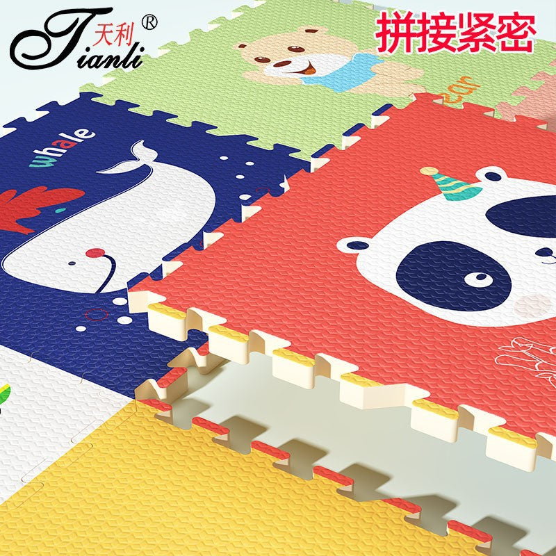 Manufacturer Wholesale Baby Crawling Mat Thickened Baby Crawling Mat Spliced Bedroom Living Room Foam Floor Mat Cartoon - image 3