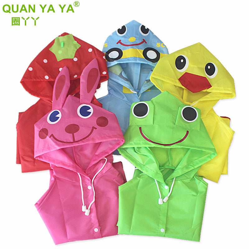 Animal Shape Children's Raincoat Korean Cartoon Student Poncho Baby Raincoat Rain Gear Printable LOGO Printing - image 1