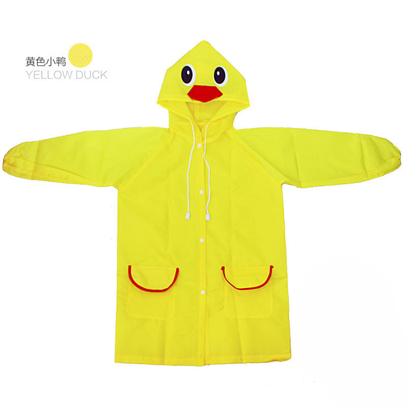 Animal Shape Children's Raincoat Korean Cartoon Student Poncho Baby Raincoat Rain Gear Printable LOGO Printing - image 3