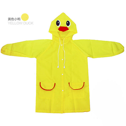 Animal Shape Children's Raincoat Korean Cartoon Student Poncho Baby Raincoat Rain Gear Printable LOGO Printing - image 3