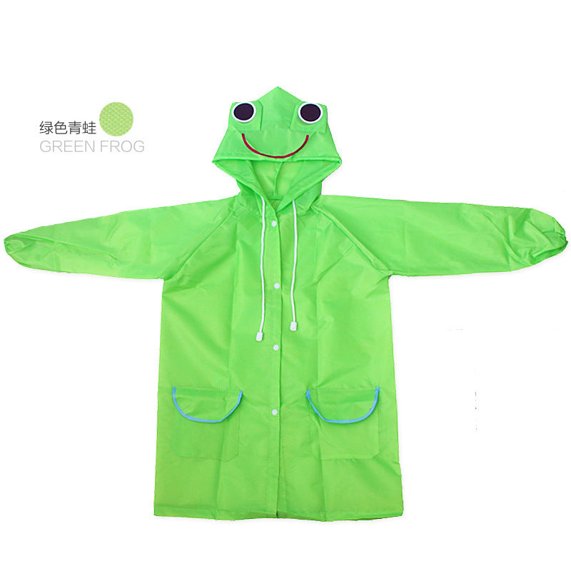 Animal Shape Children's Raincoat Korean Cartoon Student Poncho Baby Raincoat Rain Gear Printable LOGO Printing - image 4
