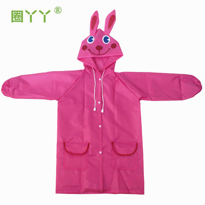Animal Shape Children's Raincoat Korean Cartoon Student Poncho Baby Raincoat Rain Gear Printable LOGO Printing - image 5