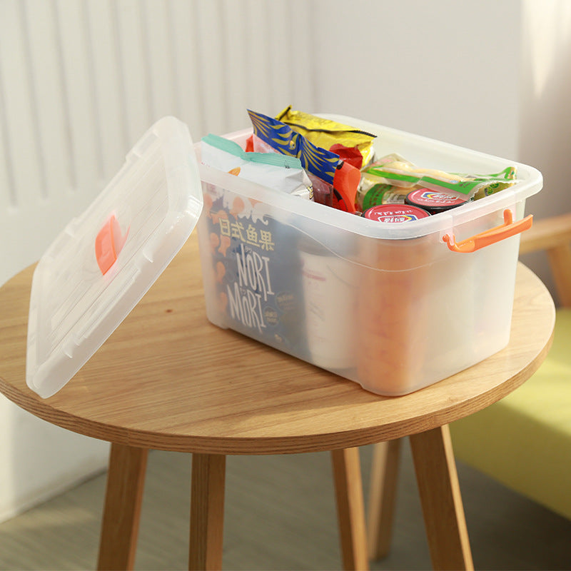 Plastic storage box desktop thickened transparent storage box sundries storage box finishing box toy box snack box storage - image 4