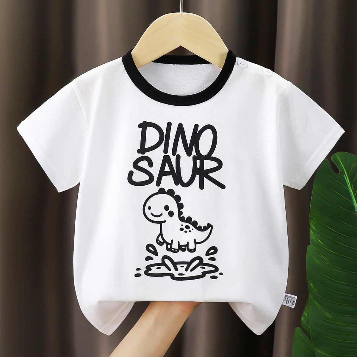 Children's Short-Sleeved T-Shirt Pure Cotton Type a Summer New Style Boys and Girls Cotton Clothes Korean Style 2026 Kidsren's Clothing - image 2
