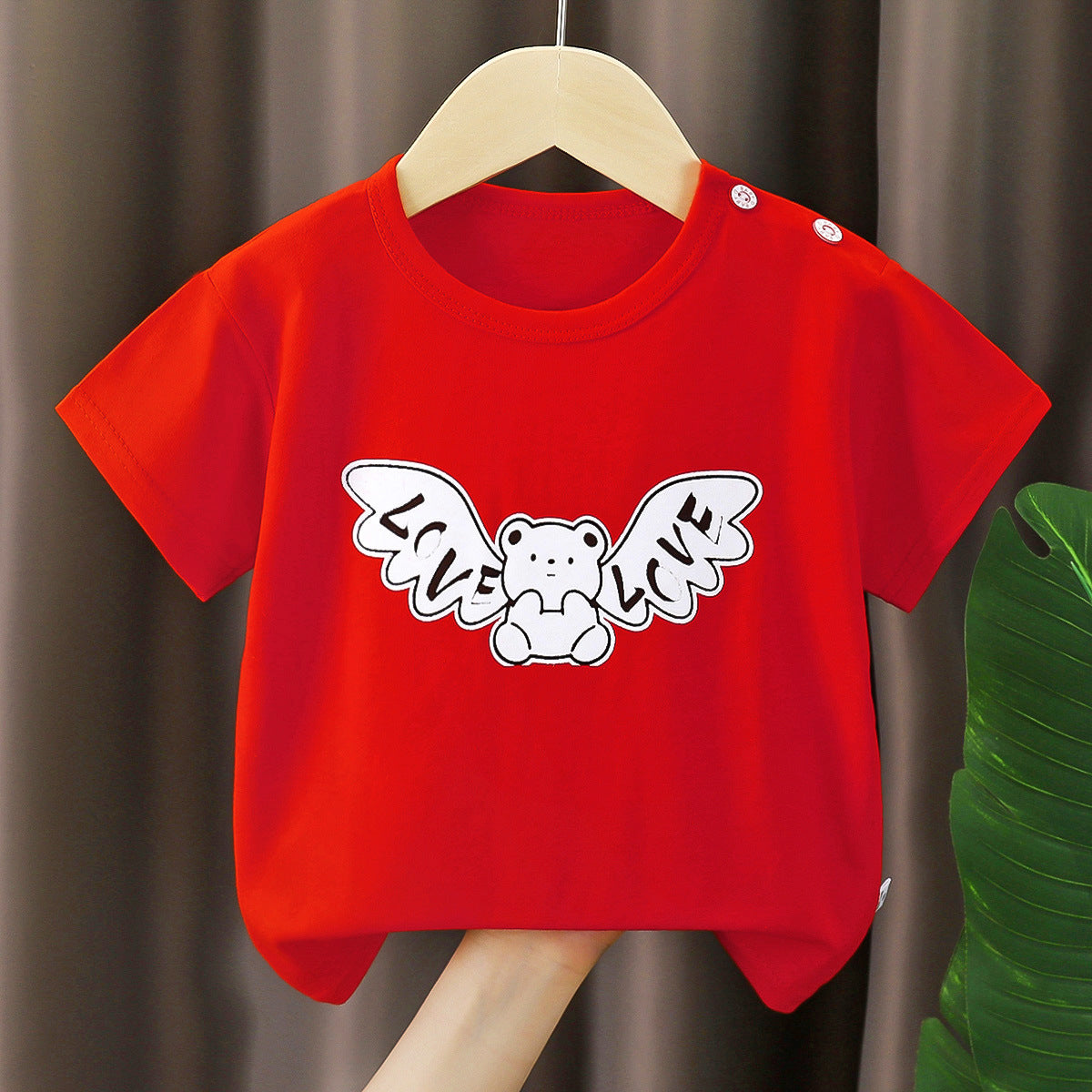 Children's Short-Sleeved T-Shirt Pure Cotton Type a Summer New Style Boys and Girls Cotton Clothes Korean Style 2026 Kidsren's Clothing - image 3