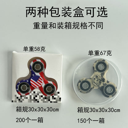 Decompression EDC toy ABS plastic interfinger three-leaf fingertip gyro finger decompression free punch gyro factory wholesale - image 4