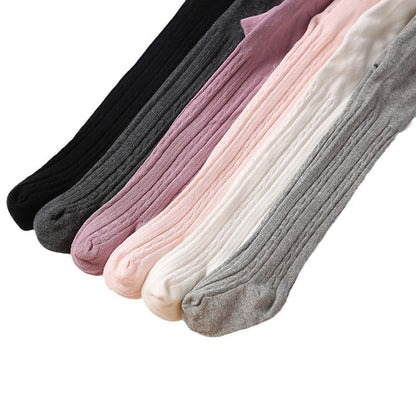 Girls' Leggings Spring and Autumn Medium Thick Large PP White Baby Socks Baby's Jumpsuit Knitted Children's Pantyhose - image 5