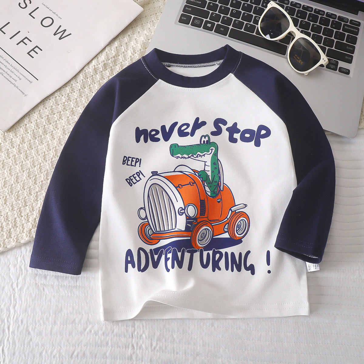 Children's Long-Sleeved T-Shirt Base Layer Autumn Pure Cotton New Baby Boys and Girls Base Layer Clothing Children's Clothing - image 1