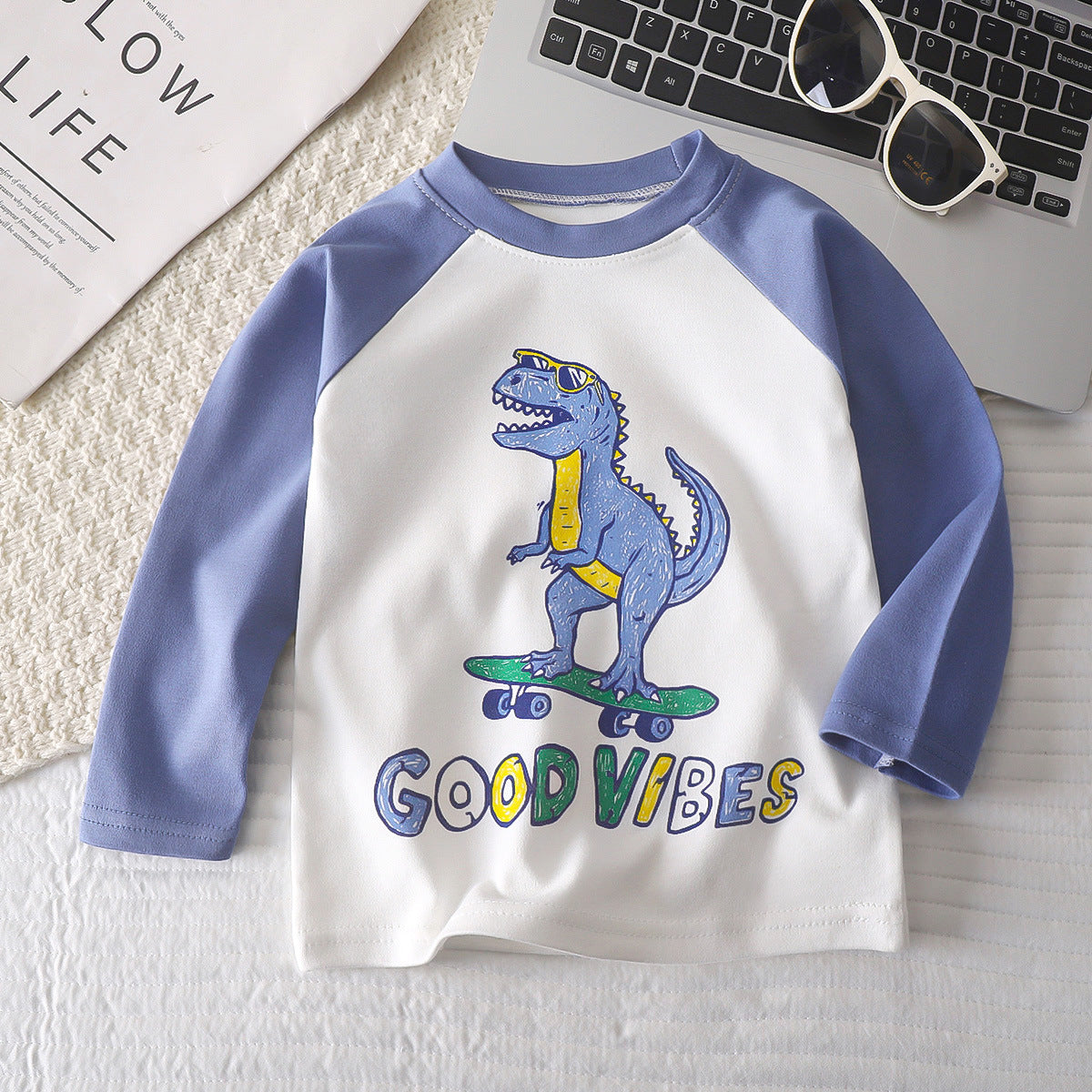 Children's Long-Sleeved T-Shirt Base Layer Autumn Pure Cotton New Baby Boys and Girls Base Layer Clothing Children's Clothing - image 2