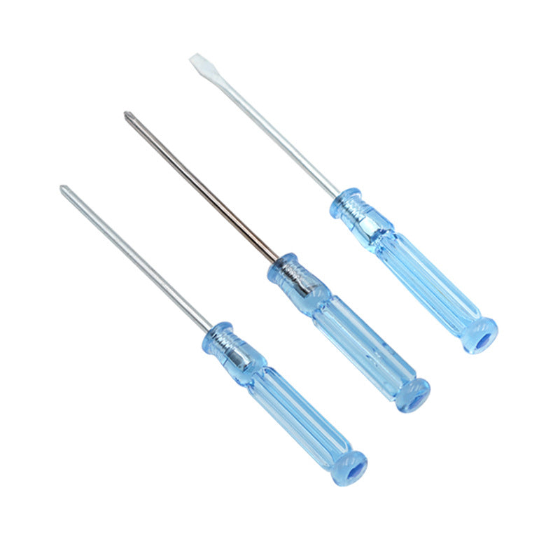 Small Phillips screwdriver crystal transparent handle mini flat screwdriver flat screwdriver toy screwdriver tool - image 2