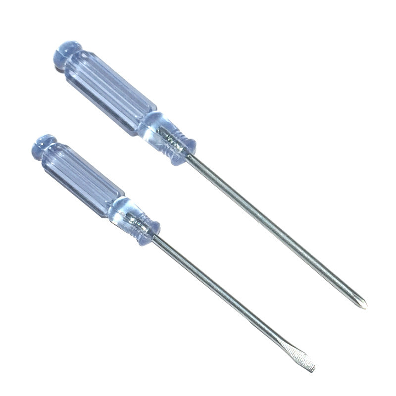 Small Phillips screwdriver crystal transparent handle mini flat screwdriver flat screwdriver toy screwdriver tool - image 5