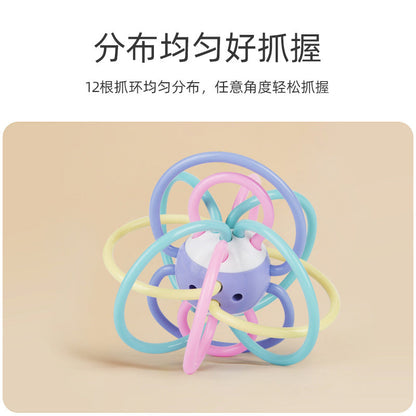 Hong Kong Bixiong Manhattan Ball Hand Grab Ball Baby Gum Ball Grinding Stick Boiled for 3-6-12 Months Baby Play - image 4