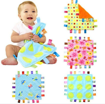Foreign trade label baby comfort towel can be imported baby hand-held square towel plush sleeping toy baby supplies - image 2