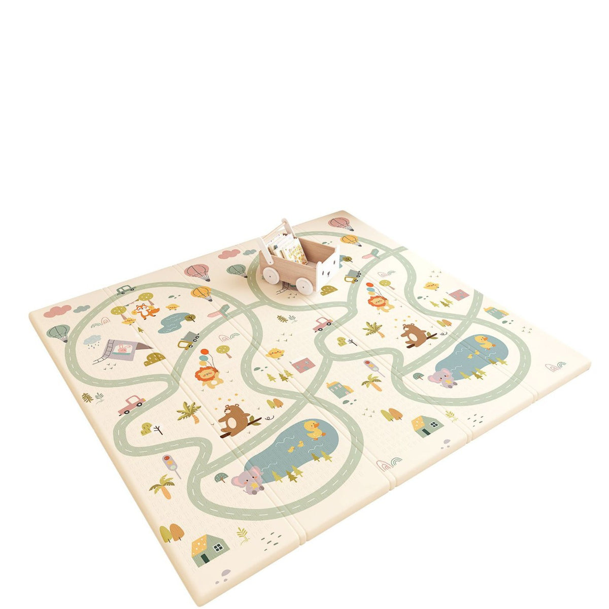 Factory Wholesale Children's Foam Floor Mat Cartoon Baby Climbing Mat Folding xpe Baby Climbing Mat Thickened Large Size - image 5