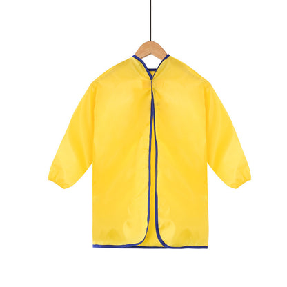 New long-sleeved children's overalls baby painting anti-dressing tide boys and girls eating dirty sleeve bibs wholesale - image 2