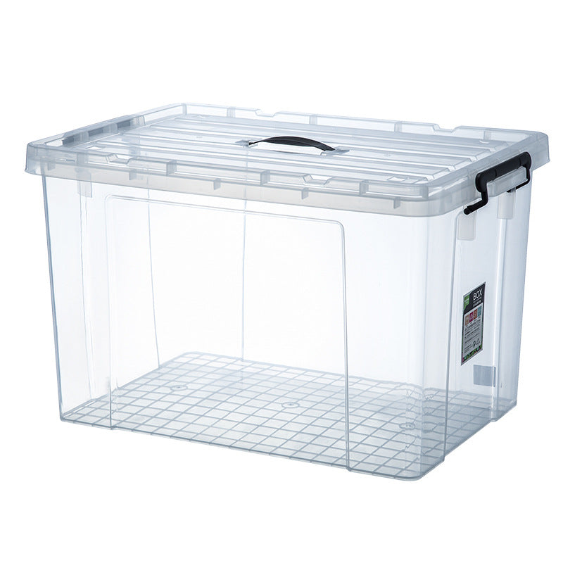 Factory Direct Sales Storage Box with Lid, Large Plastic Storage Box, Toy Storage Box, Clothes and Quilt Transparent Storage Box - image 5