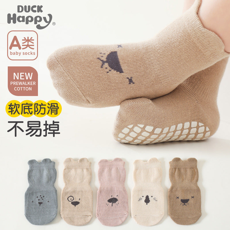 2026 Baby Floor Socks Indoor Walking Socks Spring and Summer Pure Cotton Breathable Non-Slip Bottom Cooling Children's Socks Trampoline Socks - image 1