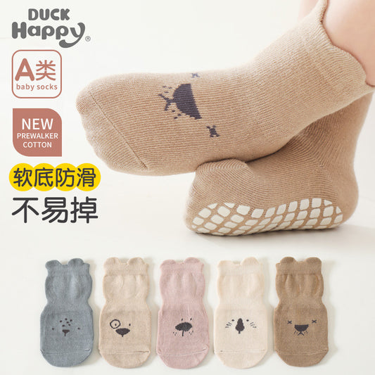 2026 Baby Floor Socks Indoor Walking Socks Spring and Summer Pure Cotton Breathable Non-Slip Bottom Cooling Children's Socks Trampoline Socks - image 1