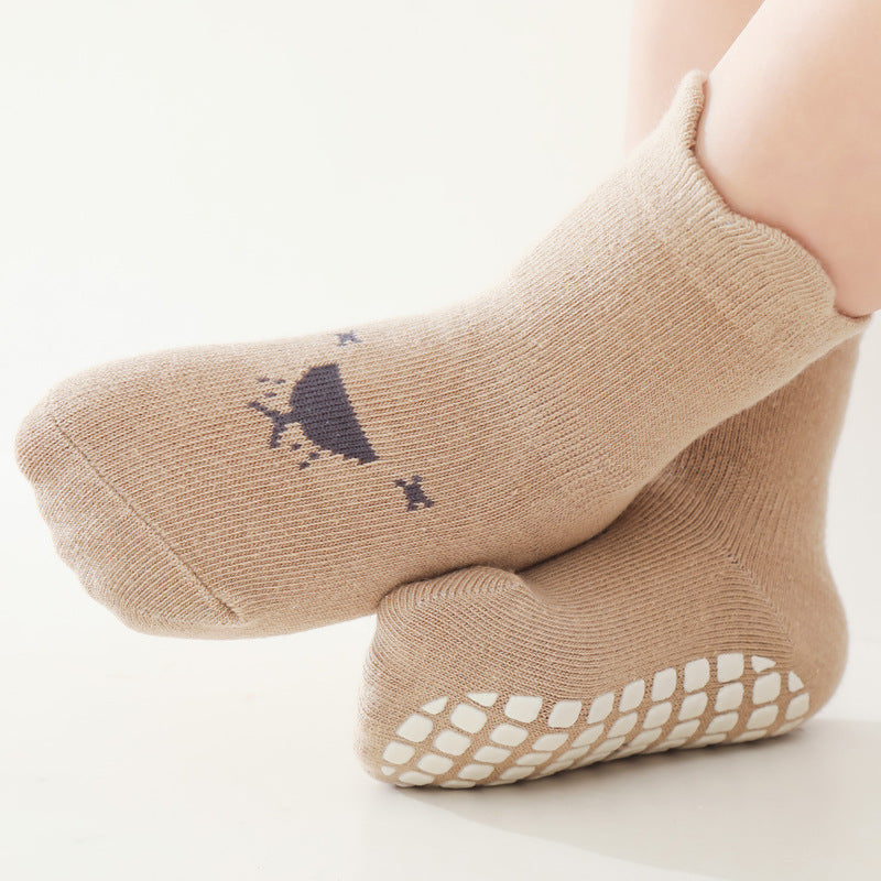 2026 Baby Floor Socks Indoor Walking Socks Spring and Summer Pure Cotton Breathable Non-Slip Bottom Cooling Children's Socks Trampoline Socks - image 2