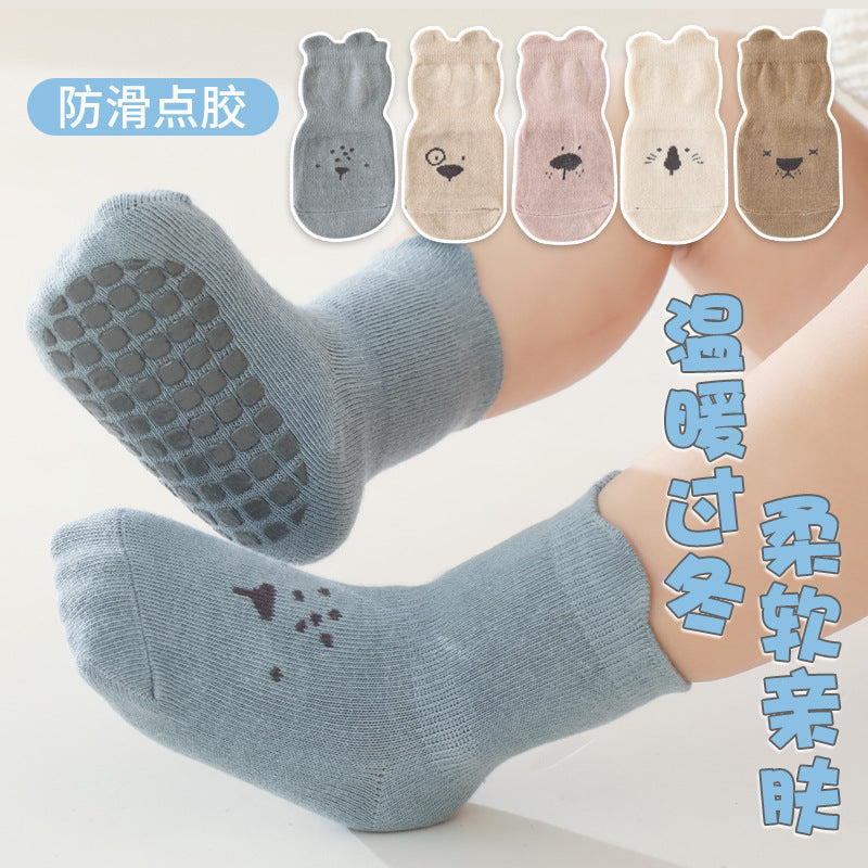 2026 Baby Floor Socks Indoor Walking Socks Spring and Summer Pure Cotton Breathable Non-Slip Bottom Cooling Children's Socks Trampoline Socks - image 3
