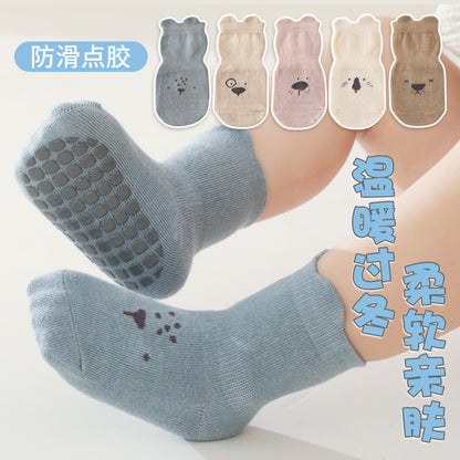 2026 Baby Floor Socks Indoor Walking Socks Spring and Summer Pure Cotton Breathable Non-Slip Bottom Cooling Children's Socks Trampoline Socks - image 3