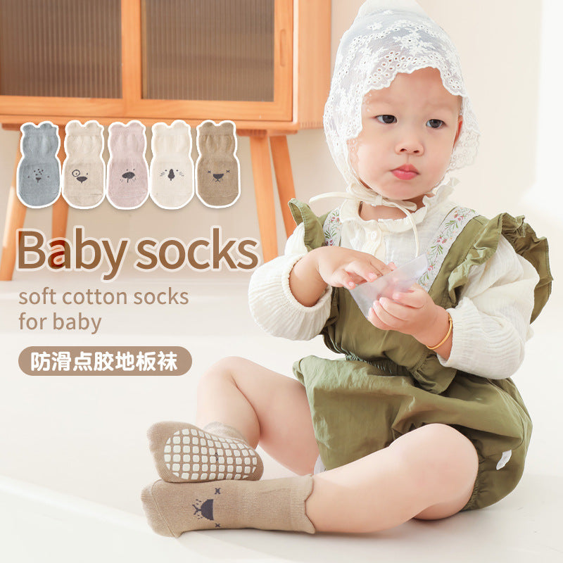2026 Baby Floor Socks Indoor Walking Socks Spring and Summer Pure Cotton Breathable Non-Slip Bottom Cooling Children's Socks Trampoline Socks - image 5