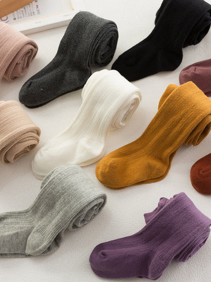 New children's pantyhose spring and autumn combed cotton large size girls pantyhose baby leggings a generation of hair - image 1