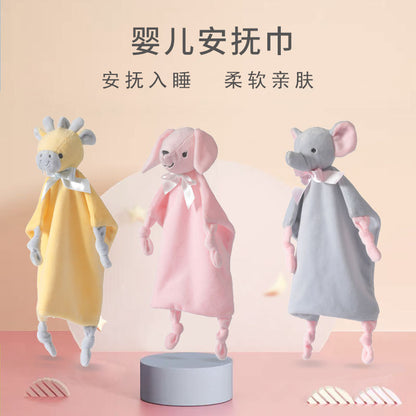 Newborn Baby Comfort Napkin Plush Doll Baby Sleeping Companion Newborn Baby Saliva Napkin Hand Towel Children - image 1