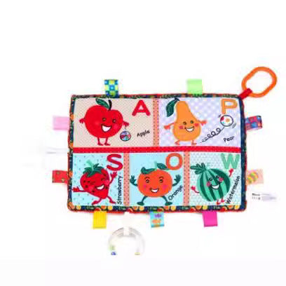 Multi-functional cognitive tooth glue label comfort towel creative fruit insect vegetable flower baby comfort towel soft - image 4