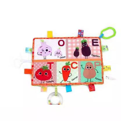 Multi-functional cognitive tooth glue label comfort towel creative fruit insect vegetable flower baby comfort towel soft - image 5